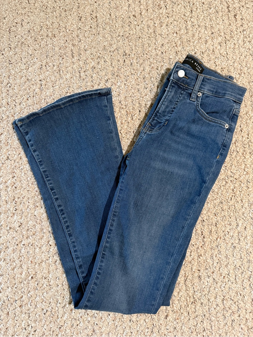 Veronica Beard Dark Blue Flare Jeans